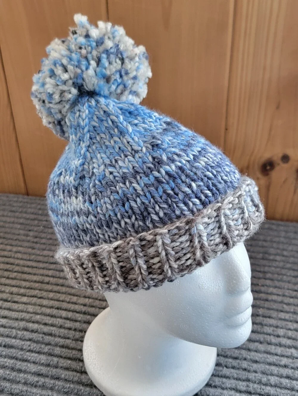 Adult Winter Crochet Hat With Pom Pom